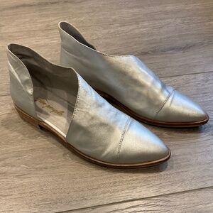 Free People Royal Flat Silver EU 38 Size 8